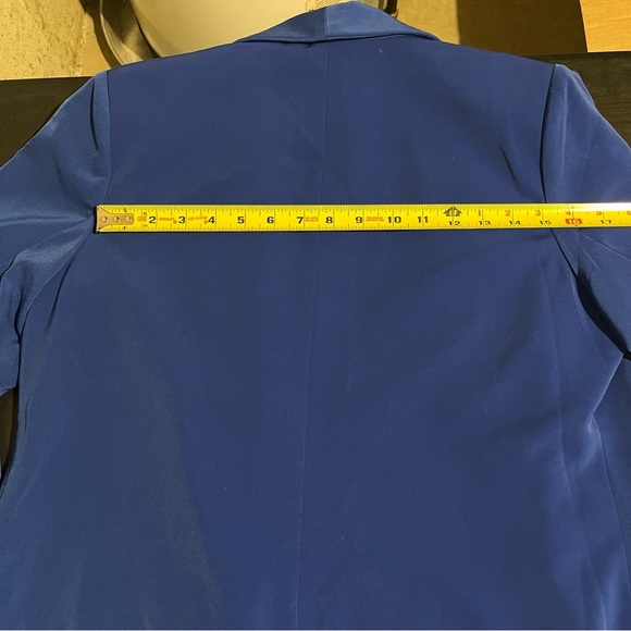 G by Giuliana Rancic Women's Royal Blue Blazer Size M Open Front - Picture 11 of 12